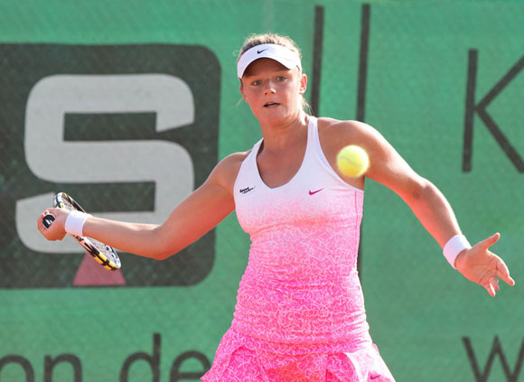 Anna Zaja (GER) Tennis - Hechingen Ladies Open - ITF 25.000 - TC Hechingen - Hechingen - - Germany - 13 August 2015. © Juergen Hasenkopf